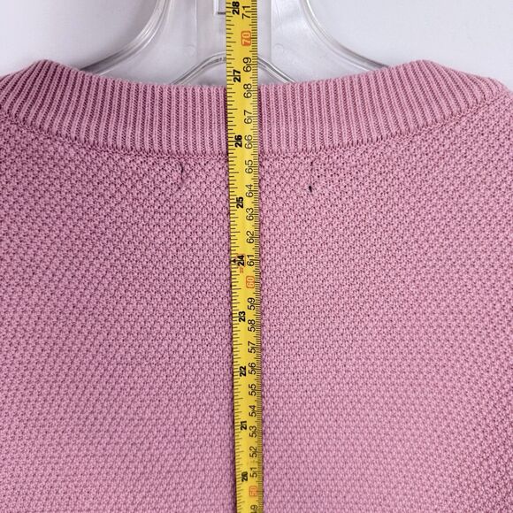 Lillusory Knit Sweater Womens Size XL Pink Henley Oversized - Picture 12 of 15